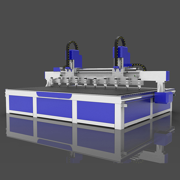 1325 2040 ملٹی اسپنڈل ووڈ ورکنگ CNC راؤٹر مشین